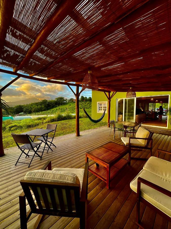 Chambre Et Sdb Privative Ylang Ylang Vue Mont Pelee Dans Maison Partagee Le Morne-Rouge Ngoại thất bức ảnh